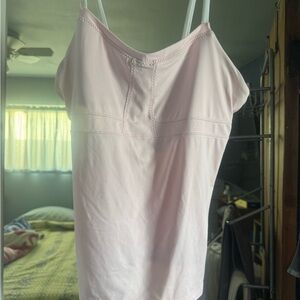 Pink NIKE dri-fit camisole tank w/built in bra